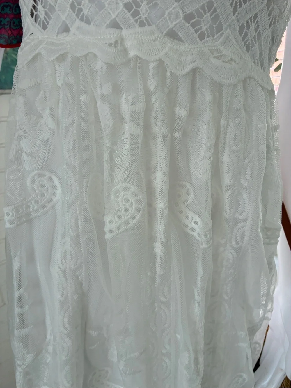 Rebellion White Lace Maxi Dress - Picture 3 of 6